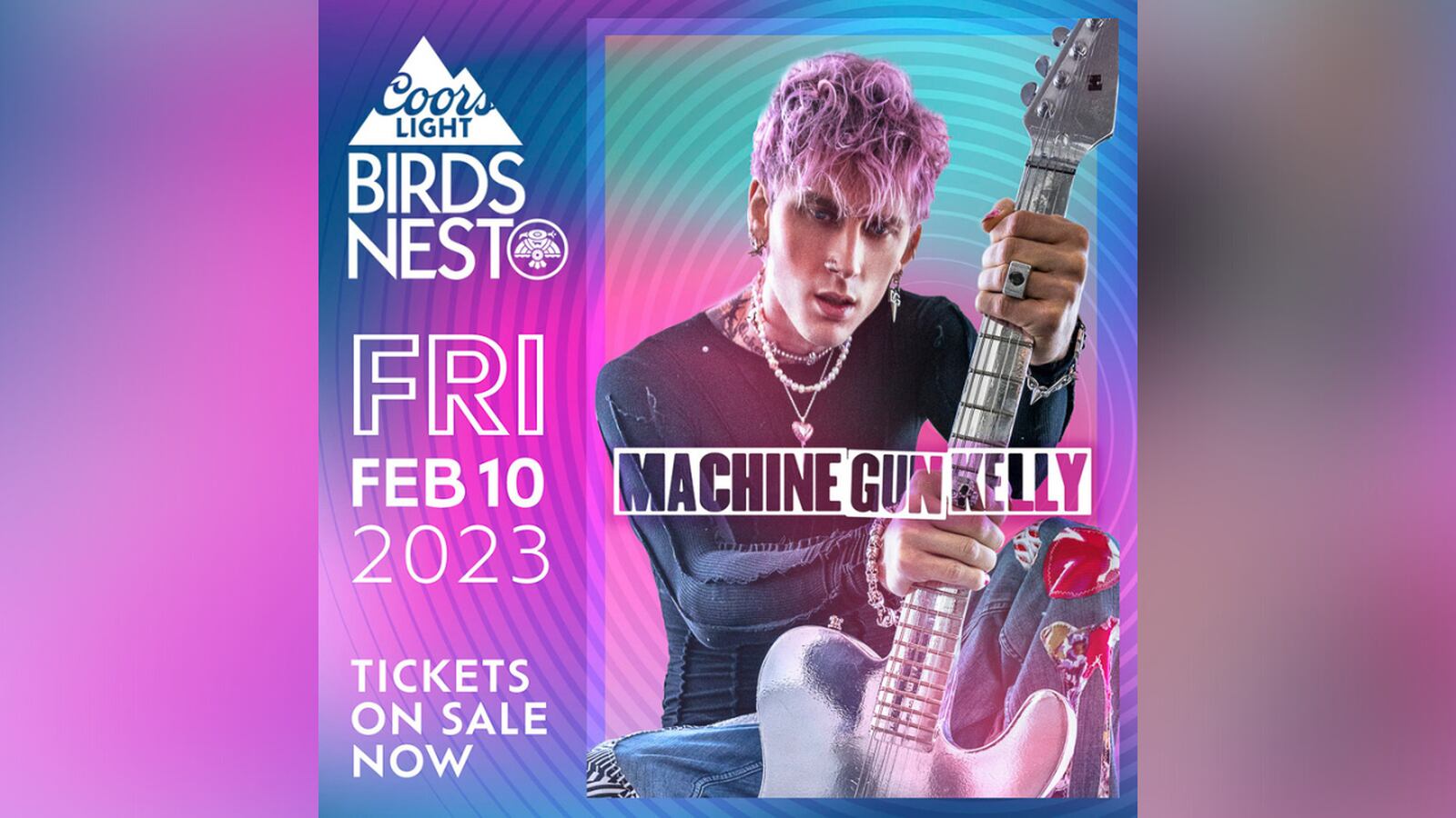 Machine Gun Kelly coming to Scottsdale for 2023 Coors Light Birds Nest