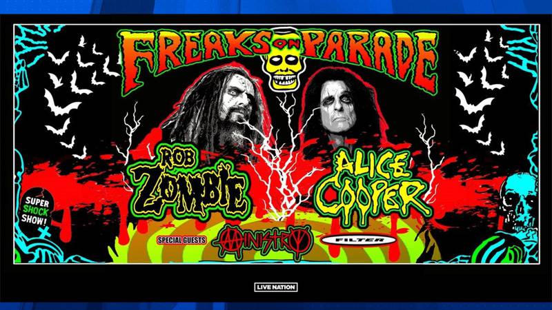 Alice Cooper, Rob Zombie to wrap up late summer tour in Phoenix
